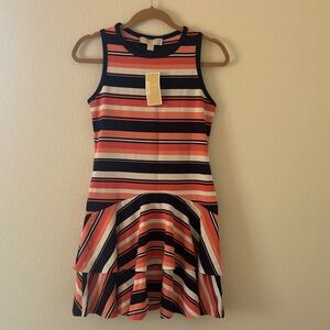 Michael Kors Coral and Navy Dress